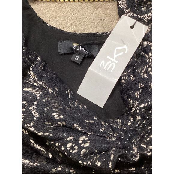 New. SKY stretch lace and metallic mini dress. Retails $224. Small - Picture 8 of 8